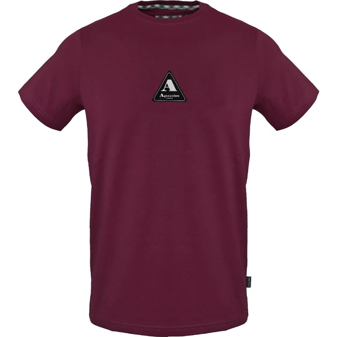 Aquascutum Heren borst Logo T-Shirt (Rood)
