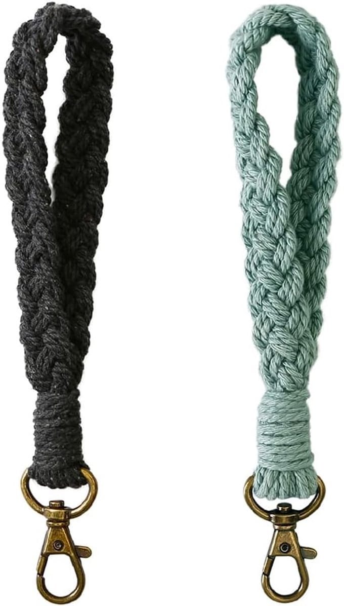 Stunq® Handgemaakte Macramé Sleutelhangers – Boho Lanyard Set voor Dames