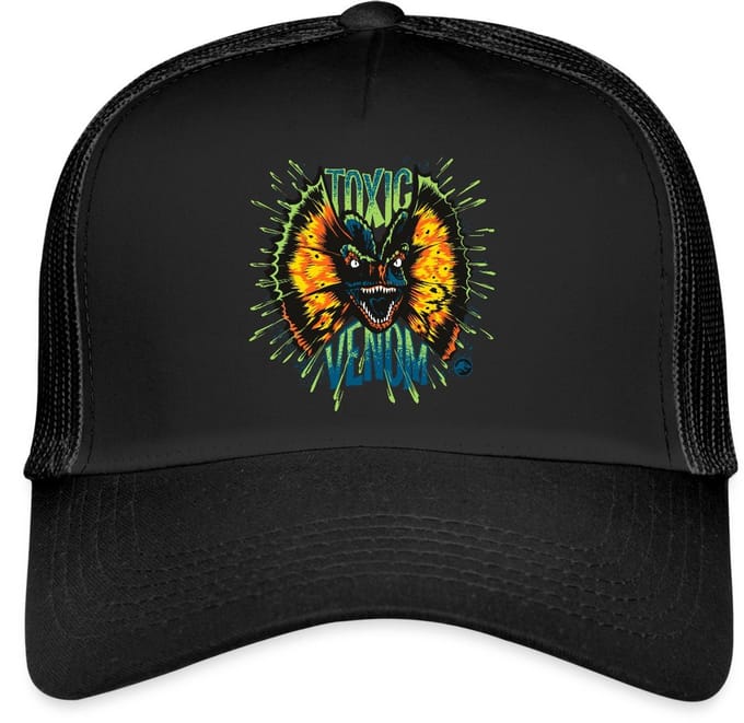 Jurassic World Dilophosaurus Toxic Trucker Cap