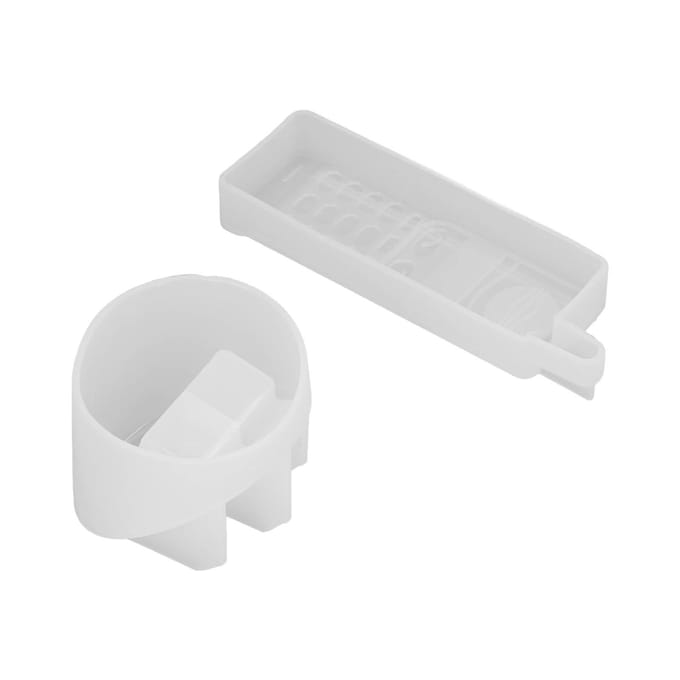Mobiele Telefoon Hars Mal Schattige Mobiele Telefoon Vorm Epoxy Hars Siliconen Mal met Basis voor DIY white
