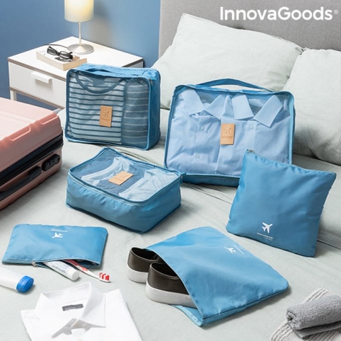 Luxe koffer organizer set - Innovagoods - Bagage organizer - 6 Delen