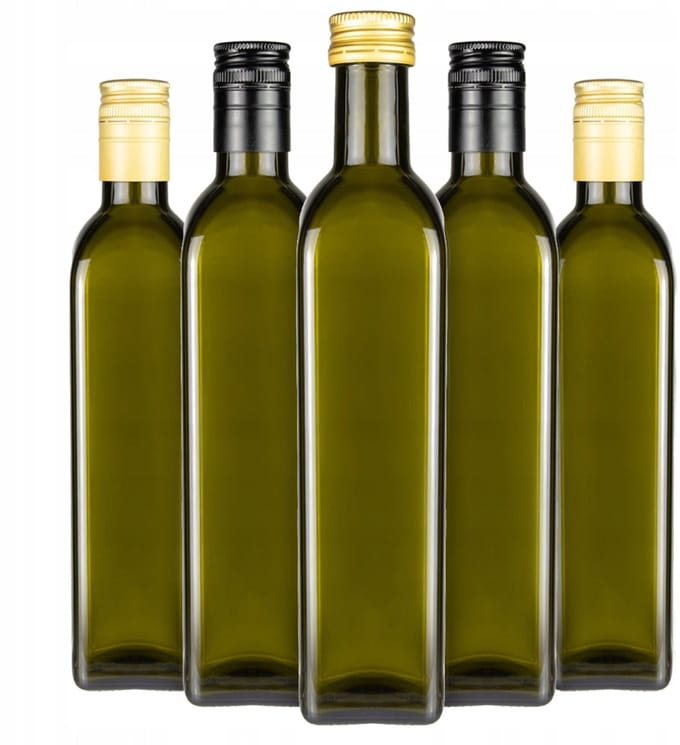 Bimberek Marasca - Olieflessen - Olijfkleurig Glas - 500ml - Designfles