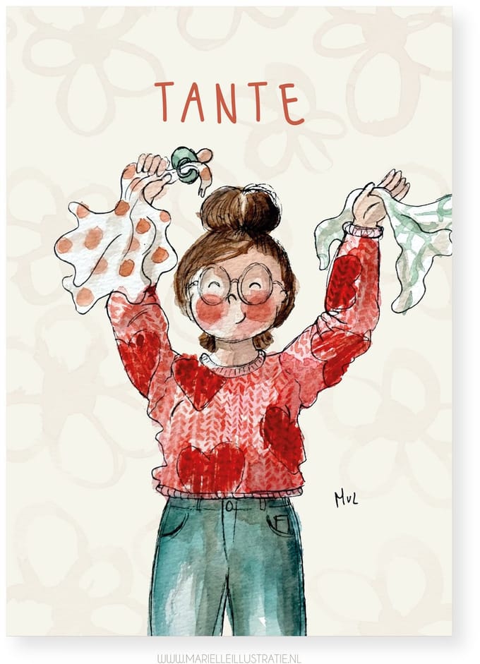 tante! wenskaart