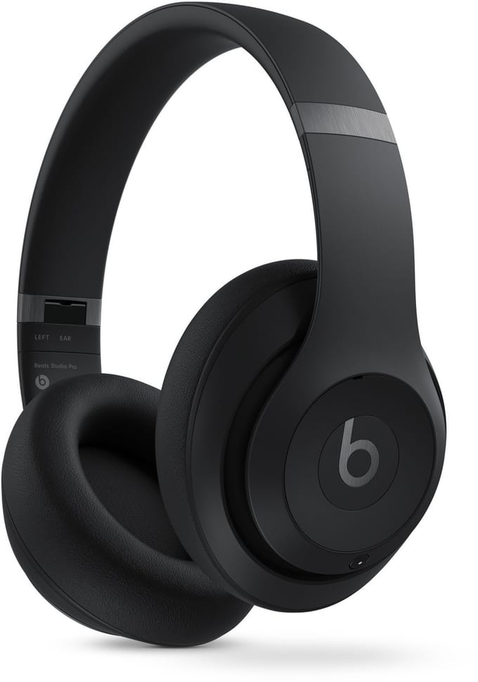 Beats Studio Pro Over Ear koptelefoon Bluetooth, Kabel Stereo Zwart Noise Cancelling Vouwbaar HiFi