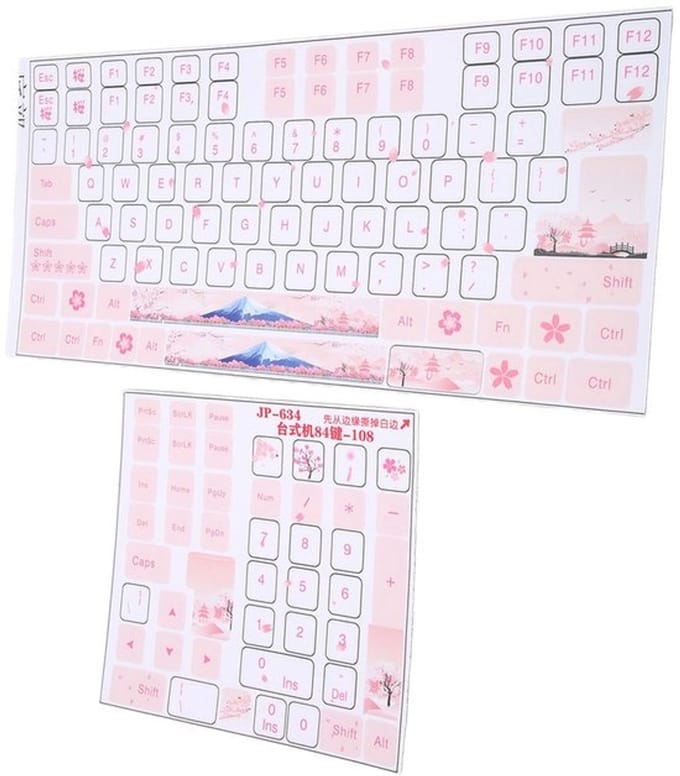 Store_7 - Universele Toetsenbordstickers - Mechanische