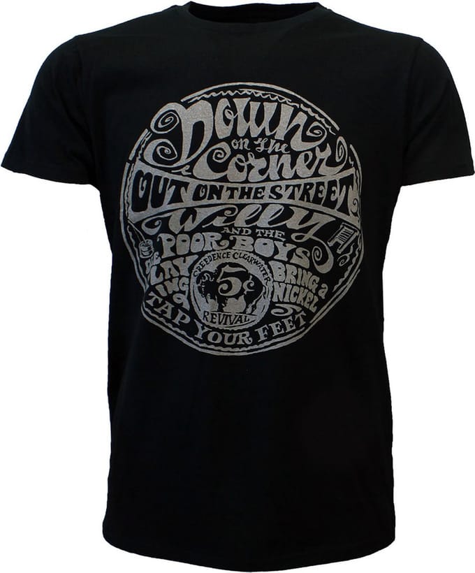 Creedence Clearwater Revival Down On The Corner T-Shirt - Officiële Merchandise - M