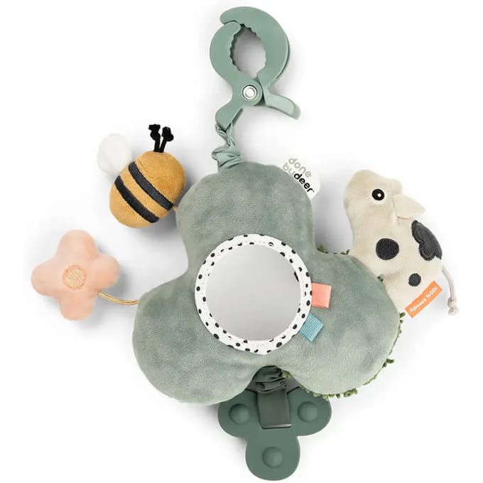Done By Deer Tiny Farm Activiteitenspiegel Met Clip – Groen