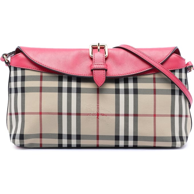 Tweedehands Haymarket Check Canvas Leah Schoudertas