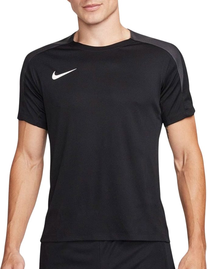 Nike Strike Dri-fit Voetbalshirt Met Korte Mouwen, Zwart
