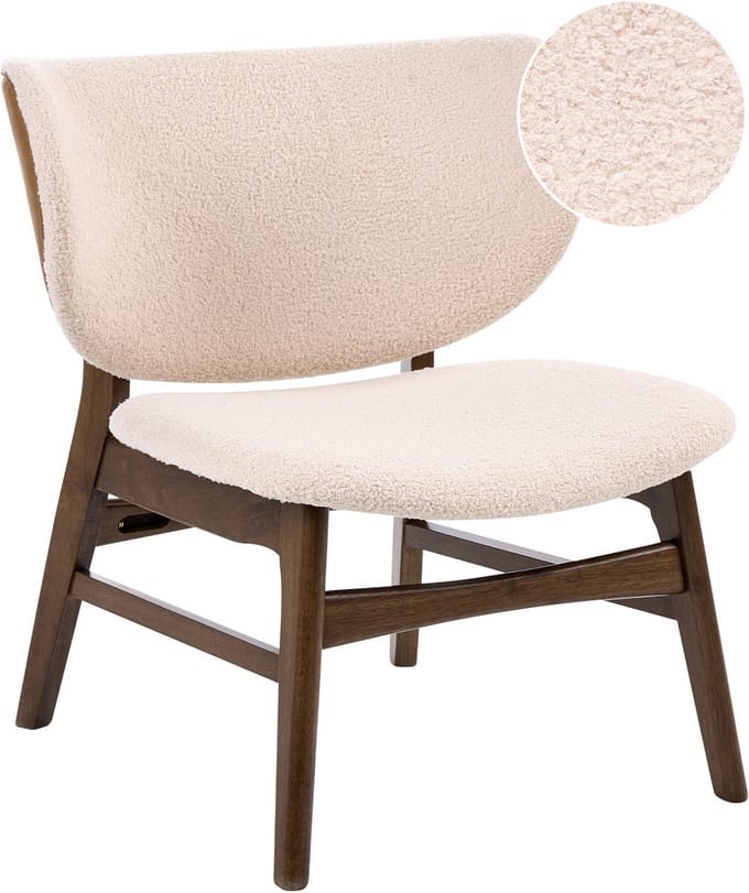 DAY - Fauteuil - Bruin/Lichtbeige - Bouclé