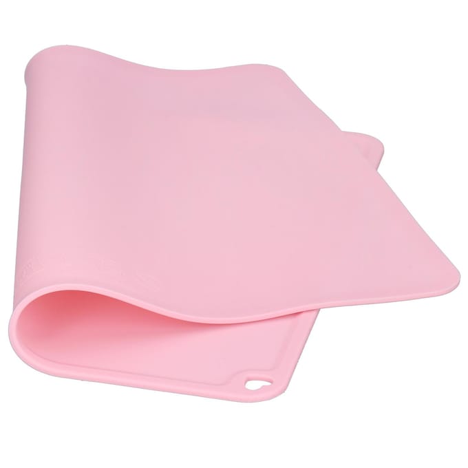 Siliconen placemat Waterdicht Antislip Tafelmat Hittebestendig Kussen voor Basisschoolleerlingen pink