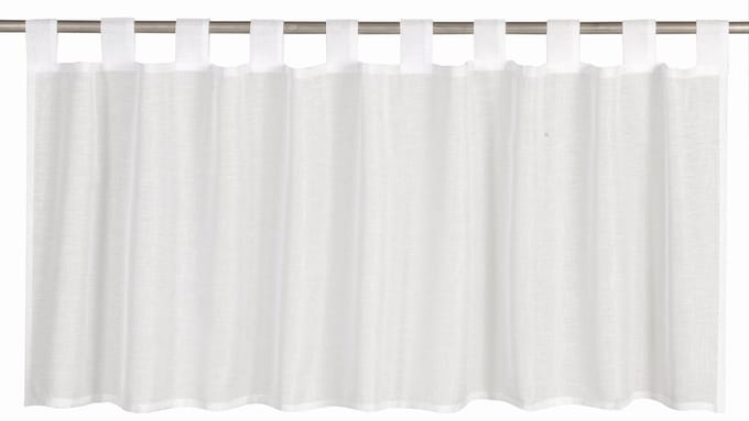 Elbersdrucke Bistro Gordijn Effecto 48x140 cm wit transparant