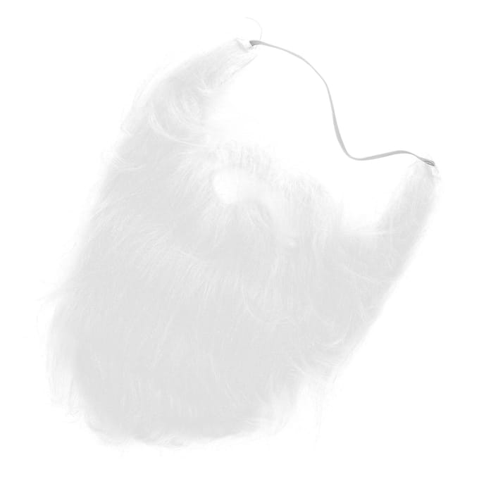 Feest nepbaard nep gezichtsbaard haar pluche nep snor voor kostuumaccessoires wit white
