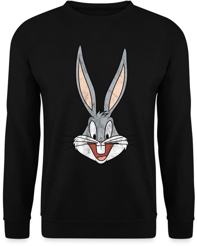 Looney Tunes Bugs Bunny Distressed Sweater Heren