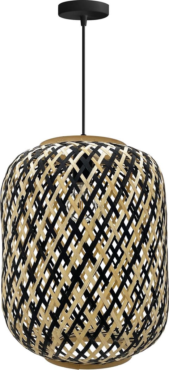 Toolight App1312-1Cp Hanglamp Zwart 31X31X40Cm