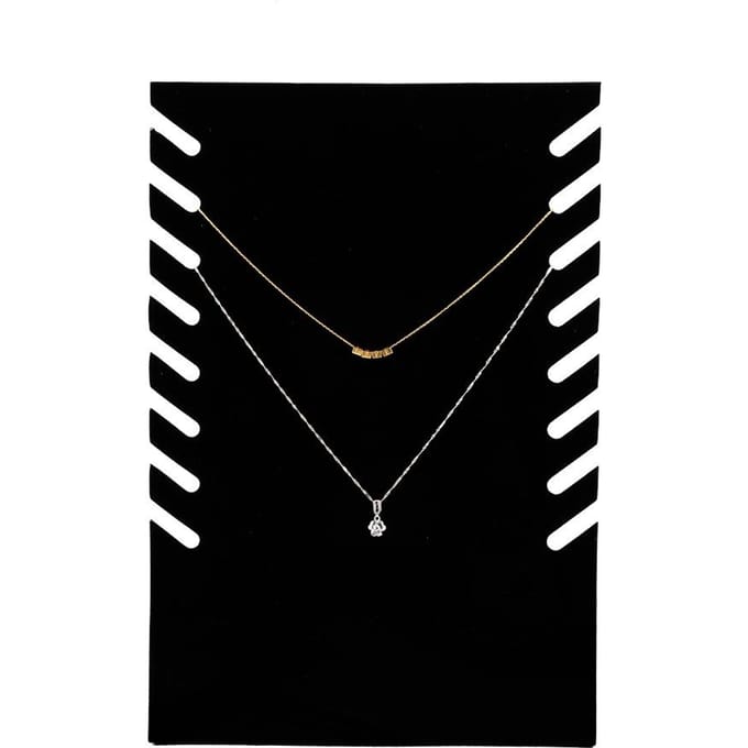 Zwarte flanellen kettinghanger ketting sieraden buste display stands hanger houder rek gray