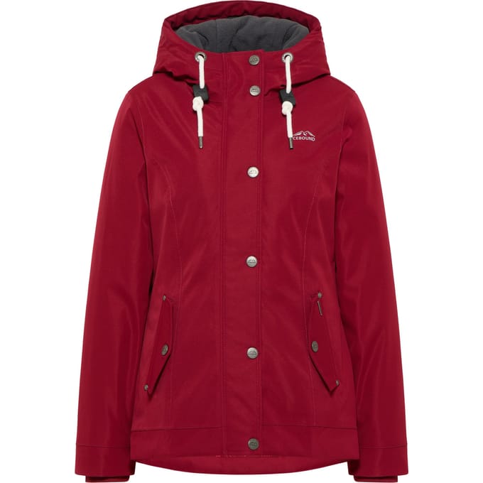ICEBOUND winterjas Klima Iglo Dames donkerrood