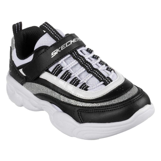 Skechers Lage sneakers voor kinderen (Zwart, Wit)