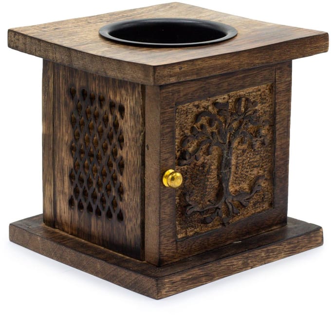 Large Mango Box Burner - Tree of life