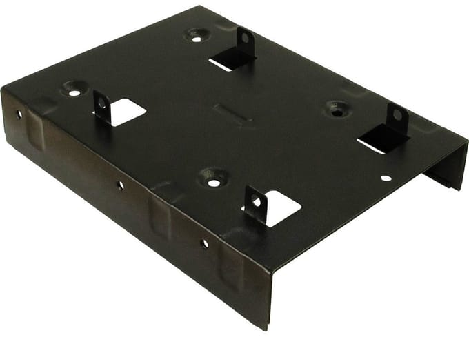 Inter-Tech 88885232 drive bay panel 2x 2,5'' Bezelplaat Zwart