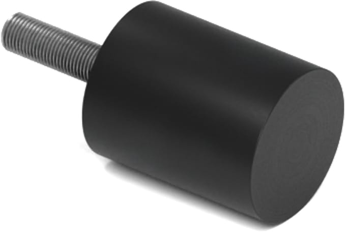 Rubbermagazijn - Trillingsvoet - Type D - 20x25mm - M6 - Set 10 stuks