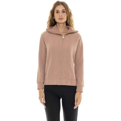 Capuchon sweaters Leone 1947 Woman Bonded High Collar Relaxed