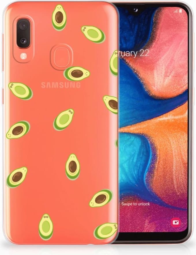 Samsung Galaxy A20e Siliconen Case Avocado
