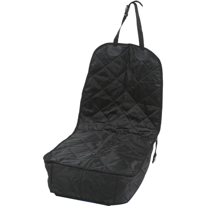 Car Seat Cover Waterproof Scratchproof Against Dirt Front Seat Pet Cover with Strap Buckle for black
