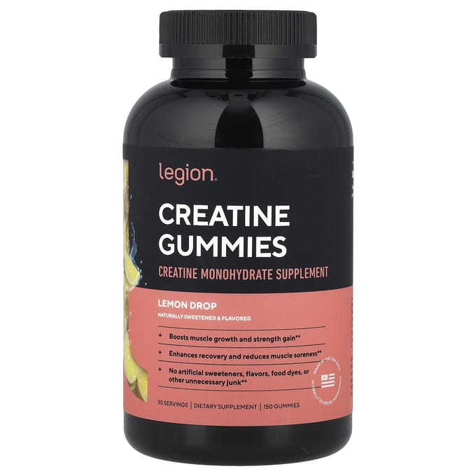 Creatine Gummies, Citroendrops, 150 Gummies