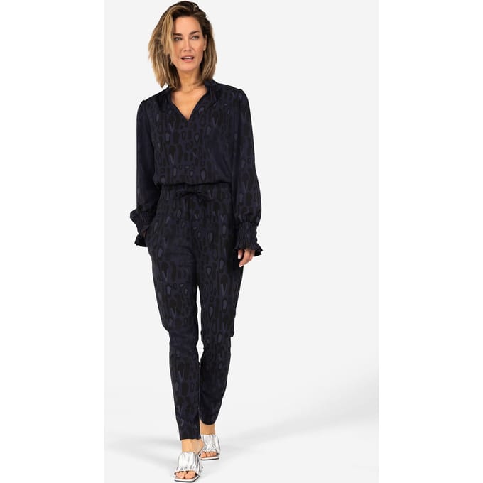 Ibana Palima Pants Leopard Blue Größe: 36 | Stoffhosen Outlet | Damen | Blau