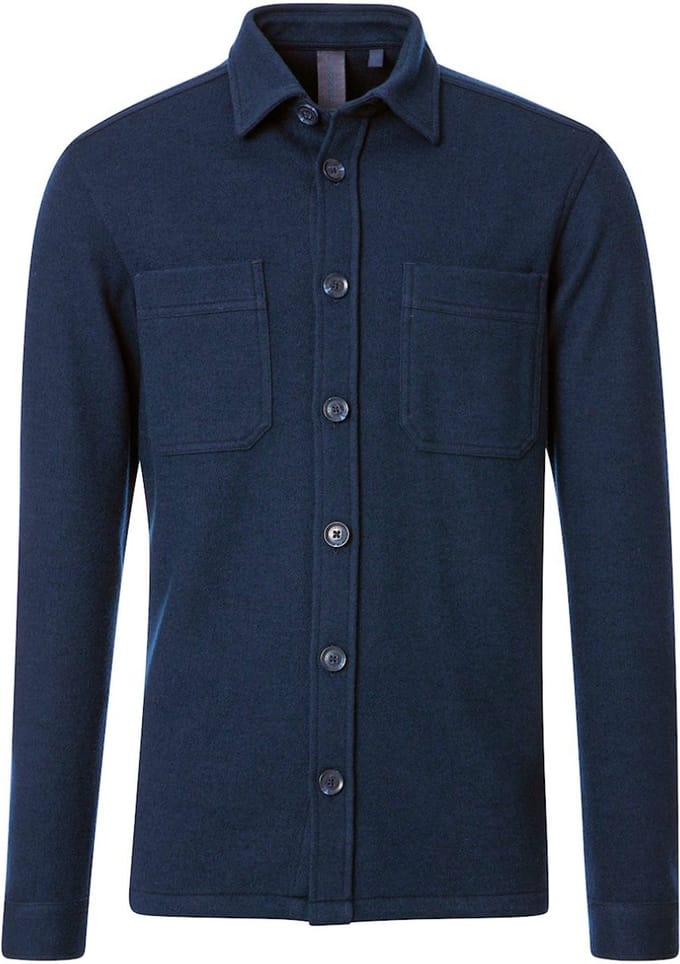 Casa Moda Casual Outdoor Overhemdjack 544364300-105 Blauw - M