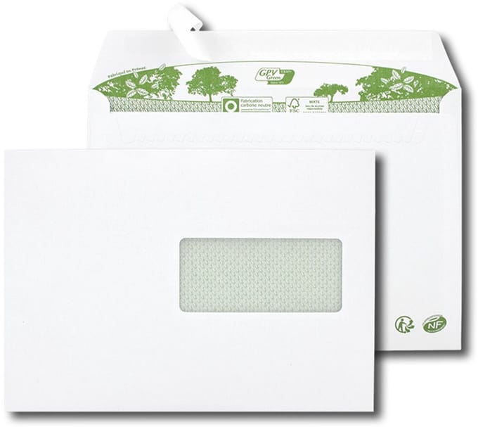 GPV enveloppen 'ERAPure' C5 162 x 229 mm, wit