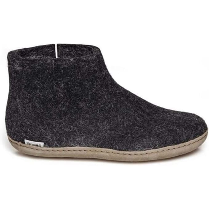 Glerups Low boot leather sole g 02-charcoal