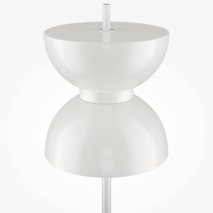 Maytoni LED vloerlamp Kyoto, wit, hoogte 145 cm, marmer