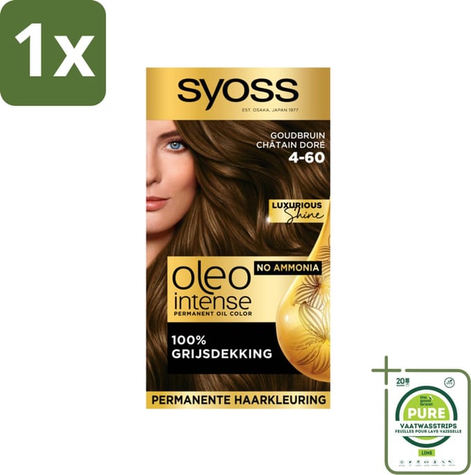 Syoss Oleo Intense - Haarverf - 4-60 - Goudbruin - 115ml