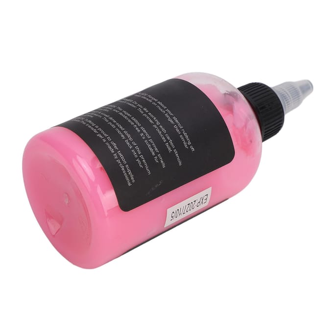 118 ml Tattoo Transfer Crème Roze Tattoo Stencil Transfer Gel Oplossing met Tuit Tattoo Stencil Zeep pink