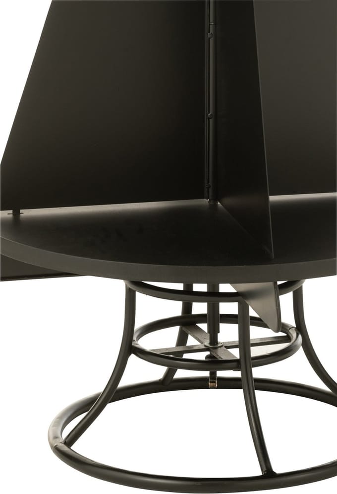 J-Line rek Kerstboom - metaal - zwart - small