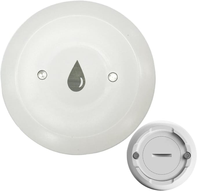 Waterlek Detector - Water Sensor - Thuis Beveiligen - Draadloze Installatie - 8.8 x 8.8 x 3 cm - Wit