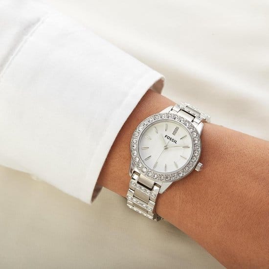 Fossil ES2362 - Horloge - 36 mm - Staal - Zilverkleurig