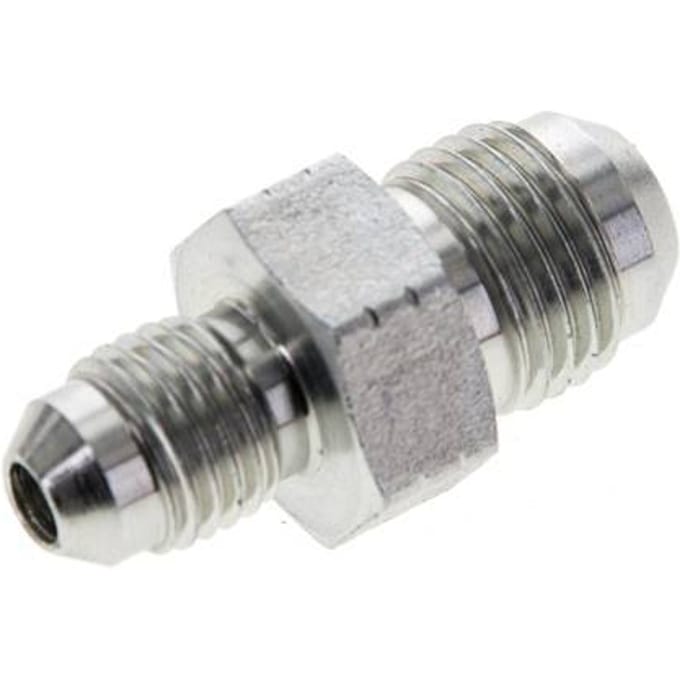 JIC  Verloopnippel UNF 7/16''-20 X UNF 9/16''-18 Staal 275bar [2 Stuks]