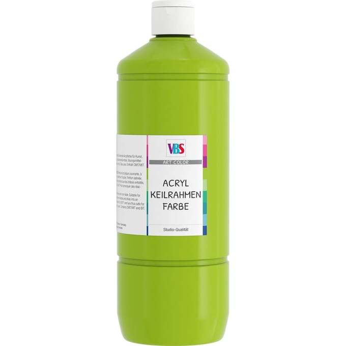 VBS Acryl-Schildersdoek kleur, 1000 ml - Lichtgroen
