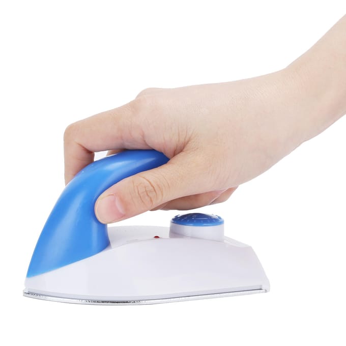 Mini Elektrisch Strijkijzer met Temperatuurregeling Kleding Strijk Machine voor Thuis Reizen CN white