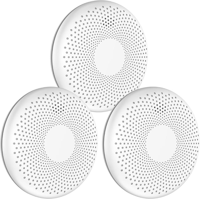 Quvo®Rookmelder en koolmonoxidemelder - Rookmelder - Koolmonoxidemelder - Wit - 4cm x 10cm x 10cm