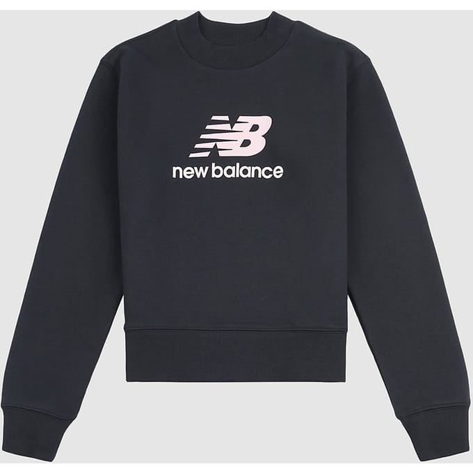 New Balance Ft Stacked Logo Crew Kids Sweater blauw
