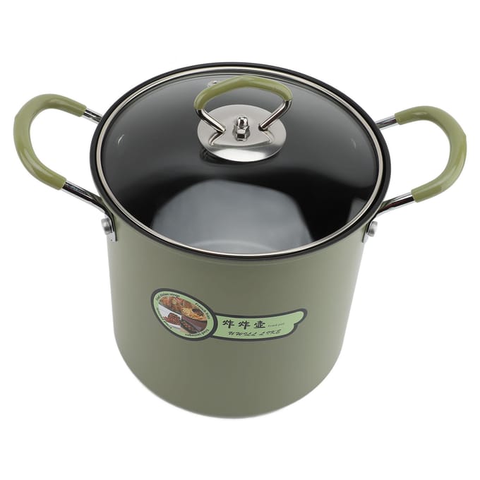 Frituurpan met Filtermand 3L Olie Filterpot Multifunctionele Koolstofstalen Koekenpan voor gray