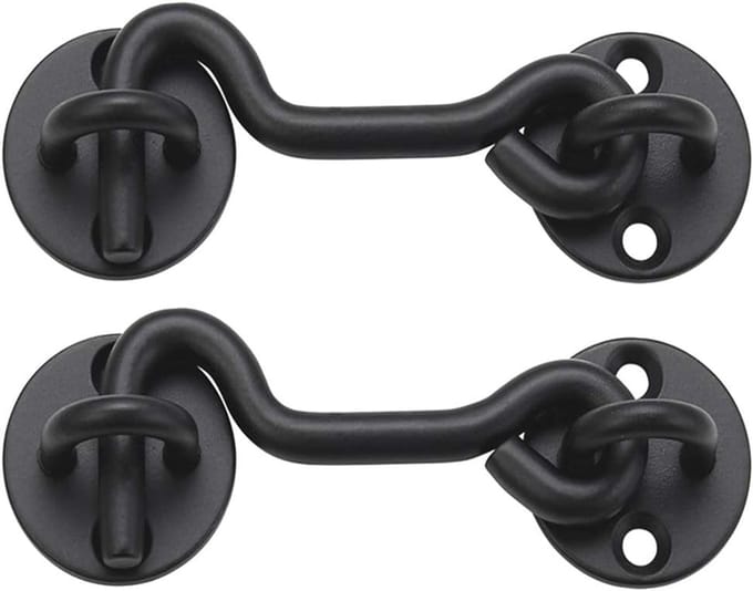 Privacy Haak en Oogvergrendeling 4 inch - 2 Pack voor Deuren