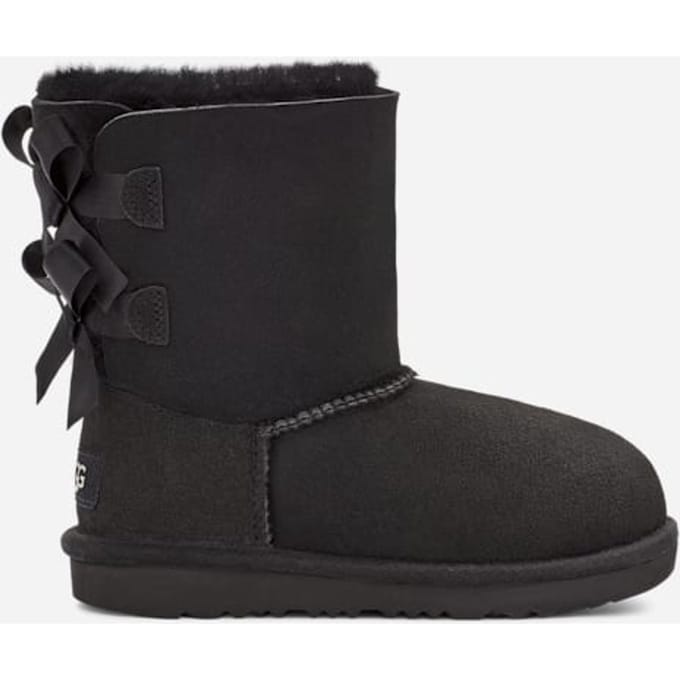 UGG® Bailey Bow II for Kids in Black, Size 12K, Twinface/Polyester/Wool
