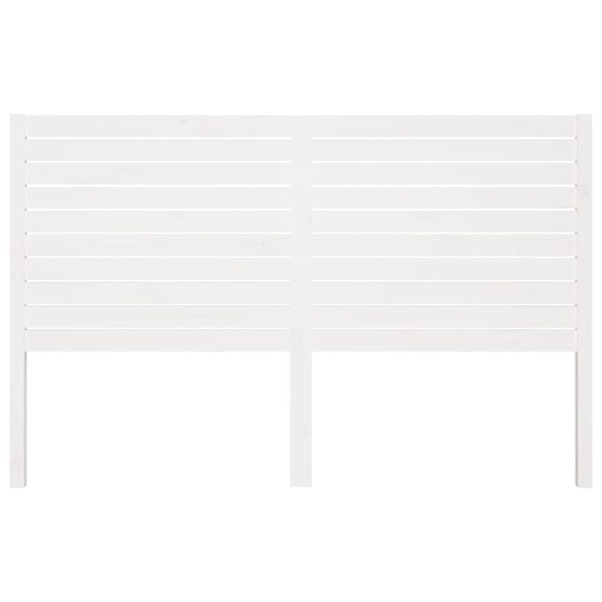 vidaXL - Hoofdbord - 141x4x100 - cm - massief - grenenhout - wit