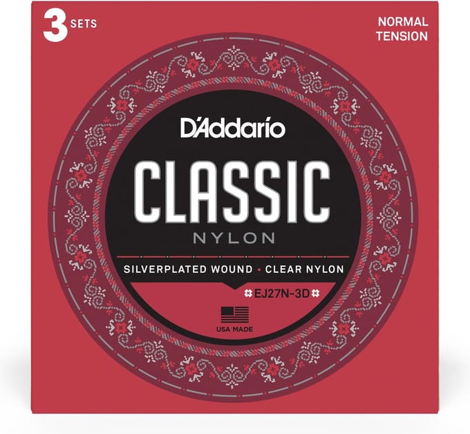 D'Addario EJ27N-3D Klassieke Gitaarsnaren 3-Pack - Normale Spanning