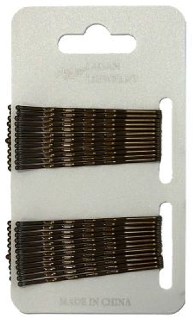 Haibu Essentials Haarschuifjes Bruin 6,5 cm - 28 Stuks - Bobby Pins
